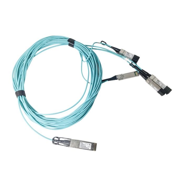AOC Cable Dell SFF-8665 QSFP28 100GbE to 4xSFF-8402 SFP28 25GbE 10m 2X5T6
