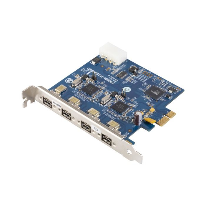 Card 4x IEEE 1394b FireWire 800 PCI Express FWBX2-PCIE1XE220