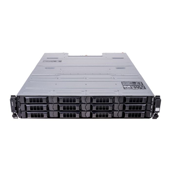 Disk shelf Dell PowerVault MD1400 with 2xEMM 4xSFF-8644 12Gb SAS, 2xPSU DC, rails