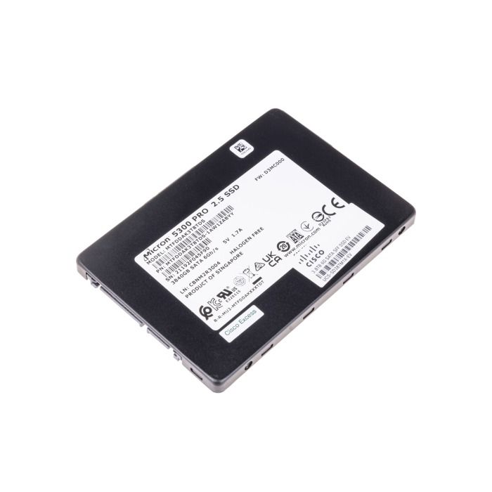 Hard Drive Cisco 3.8TB SSD SATA 6G 2.5" TLC AES-256 MTFDDAK3T8TDS-1AW1ZABYY