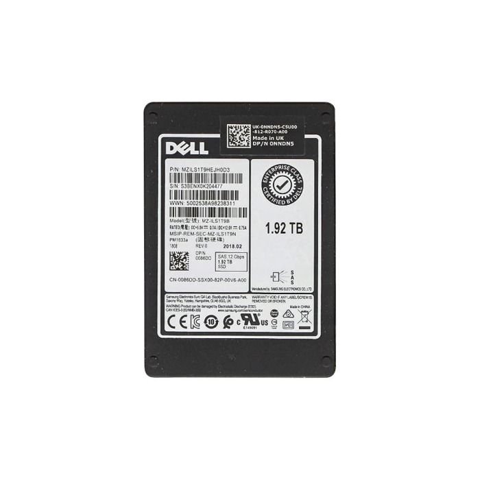 Hard drive Dell 1.92TB SSD SAS 12G 2.5" 086DD