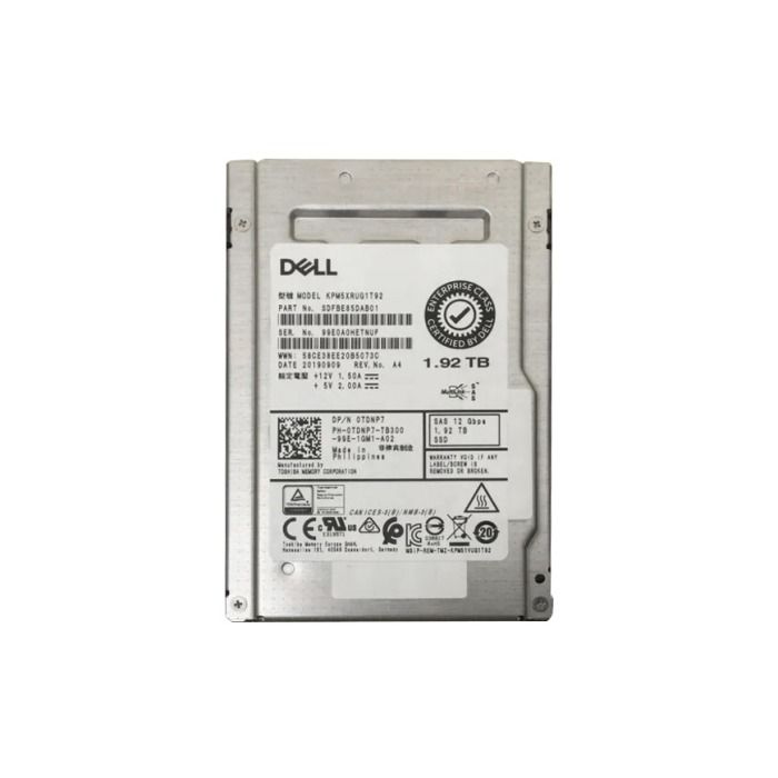 Hard drive Dell 1.92TB SSD SAS 12G 2.5" TLC RI TDNP7