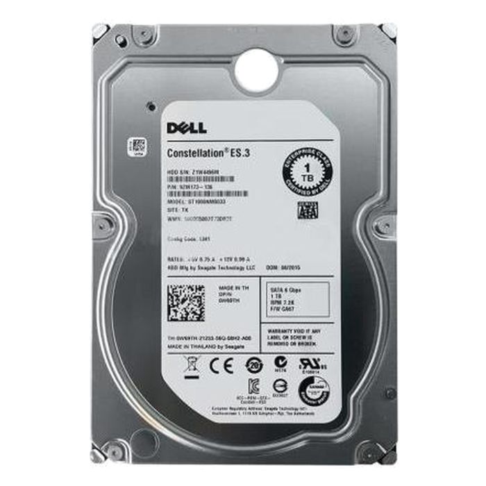 Hard Drive Dell 1TB 7.2K SATA 6G 3.5 512n 128MB W69TH