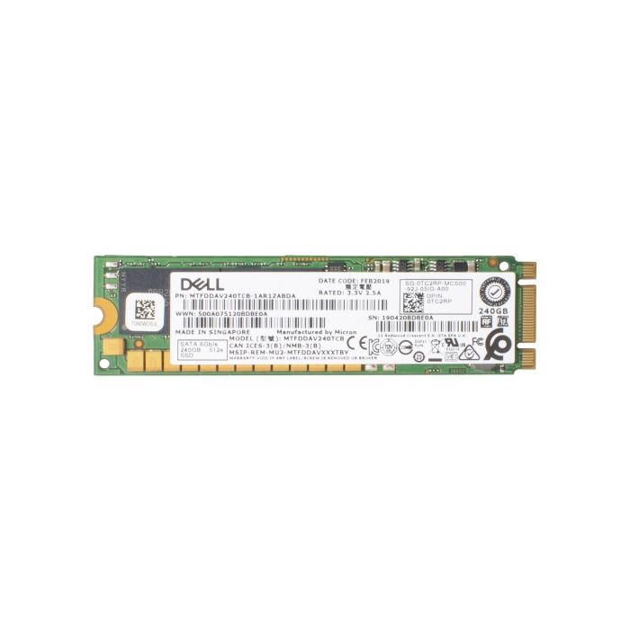 Hard drive Dell 240GB SSD SATA 6G M.2 2280 TLC RI 512e TC2RP