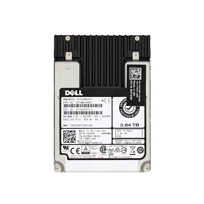Hard drive Dell 3.84TB SSD SAS 12G 2.5" MLC RI XCRDV