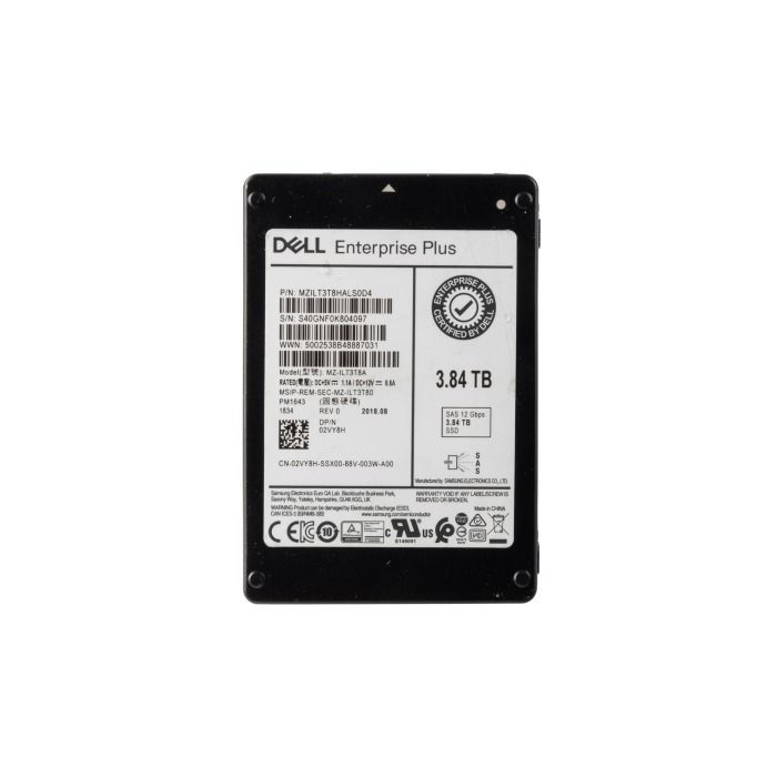 Hard drive Dell 3.84TB SSD SAS 12G 2.5" TLC RI 2VY8H-CMP+