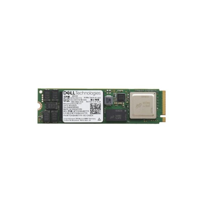 Hard drive Dell 480GB SSD NVMe PCIe 4.0x4 M.2 2280 TLC RI 3H1F4