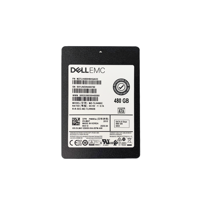 Hard Drive Dell 480GB SSD SATA 6G 2.5" TLC RI VJM47