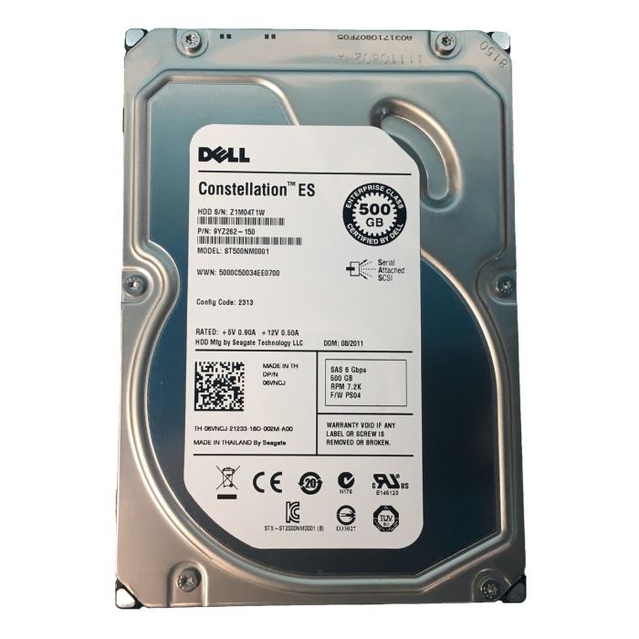 Hard Drive Dell 500GB 7.2K SAS 6G 3.5 512n 64MB 6VNCJ