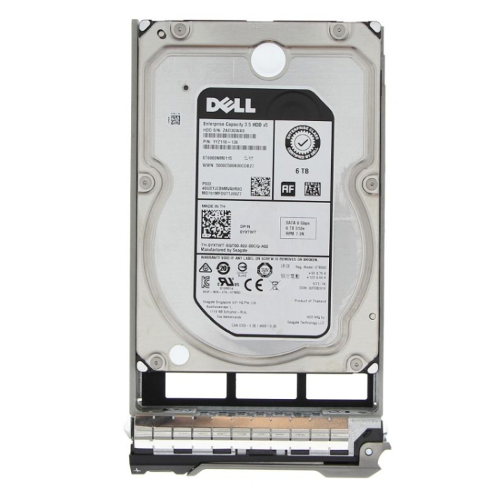 Hard drive Dell 6TB 7.2K HDD SATA 6G 3.5" 512e 256MB YXTWT