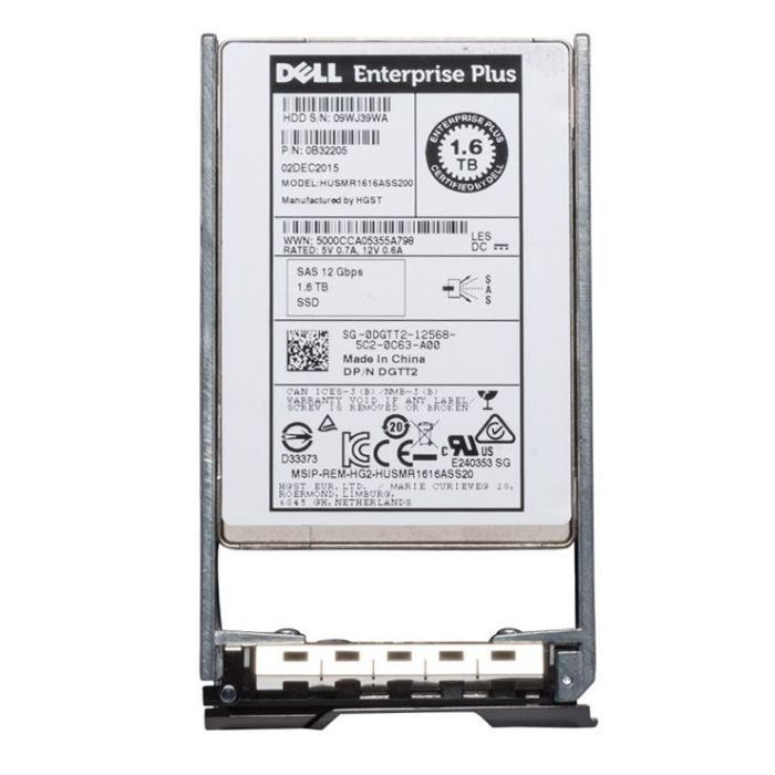 Hard drive Dell Compellent 1.6TB SSD SAS 12G 2.5" DGTT2-CMP+