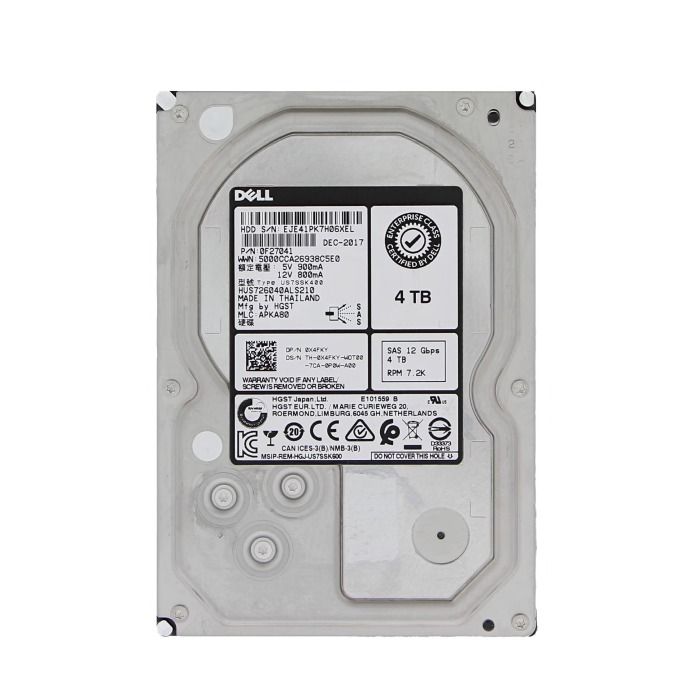 Hard drive Dell HGST 4TB 7.2K SAS 12G 3.5" 512e 128MB X4FKY