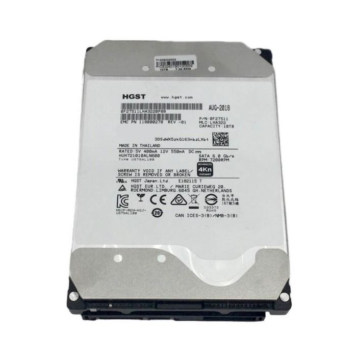 Hard drive EMC 10TB 7.2K HDD SATA 6G 3.5" 4KN 256MB 118000278