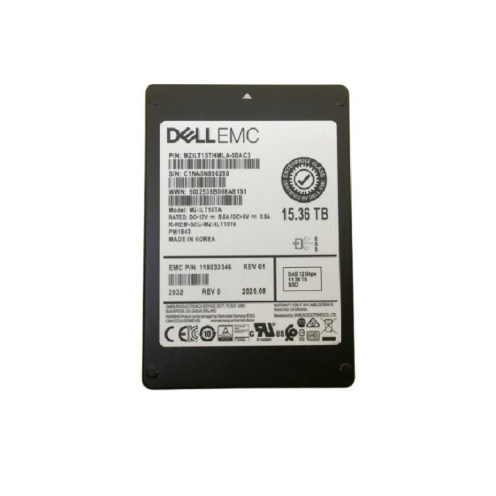 Hard drive EMC 15.36TB SSD SAS 12G 2.5" TLC 118033346