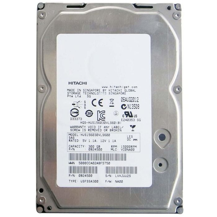 Hard Drive HGST 300GB 15K SAS 6G 3.5 512n 64MB 0B24500