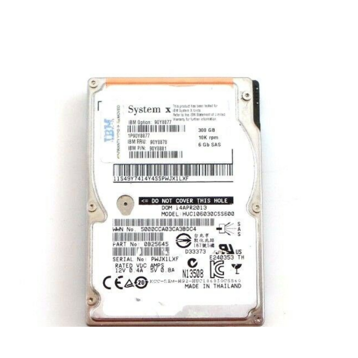 Hard drive IBM 300GB HDD SAS 6G 2.5" 90Y8877