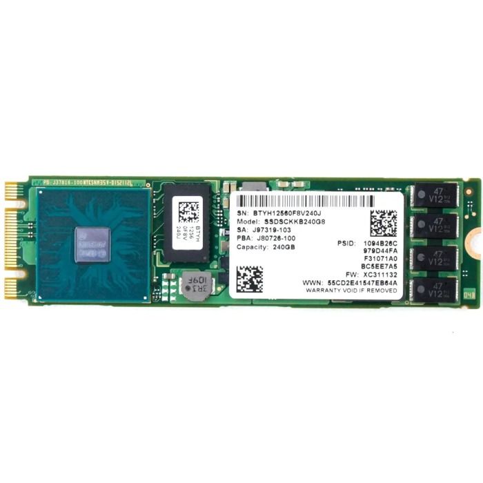 Hard drive Intel 240GB SSD SATA 6G M.2 2280 TLC AES-256 SSDSCKKB240G8