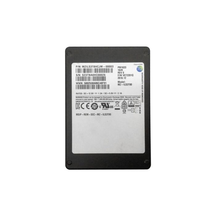 Hard drive Samsung 3.84TB SSD SAS 12G 2.5" TLC RI MZILS3T8HCJM-00003