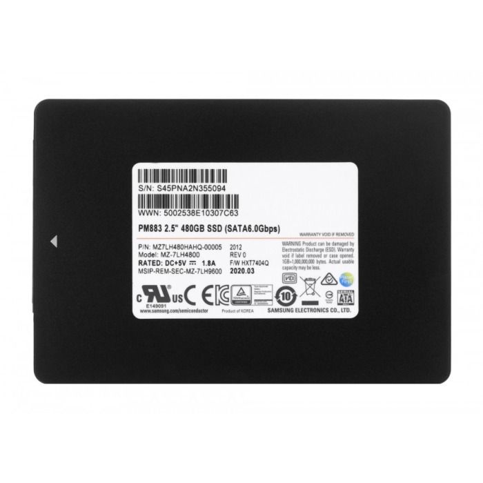 Hard drive Samsung 480GB SSD SATA 6G 2.5" TLC RI AES-256 MZ7LH480HAHQ-00005