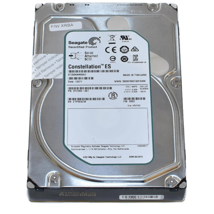 Hard drive Seagate 2TB HDD SAS 6G 3.5" ST2000NM0001