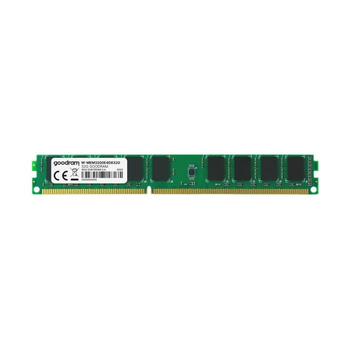 Pamięć RAM GoodRAM 32GB 2Rx8 PC4-25600 DDR4 UDIMM ECC 3200MHz W-MEM3200E4D832G