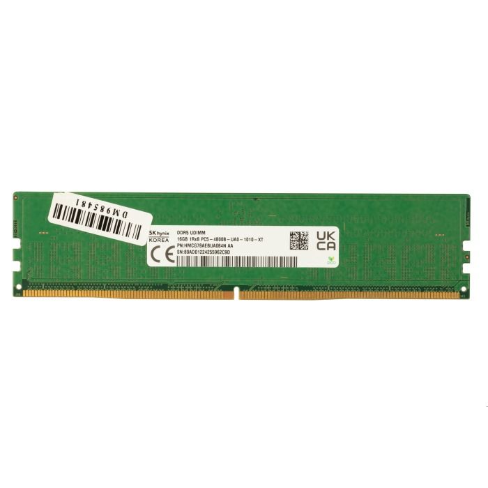 Pamięć RAM Hynix 16GB 1Rx8 PC5-38400 DDR5 UDIMM non ECC 4800MHz HMCG78AEBUA084N