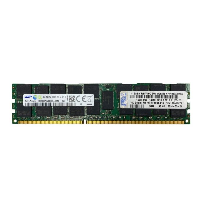 Pamięć RAM IBM 16GB 2Rx4 PC3-14900R DDR3 RDIMM ECC 1866MHz 47J0225