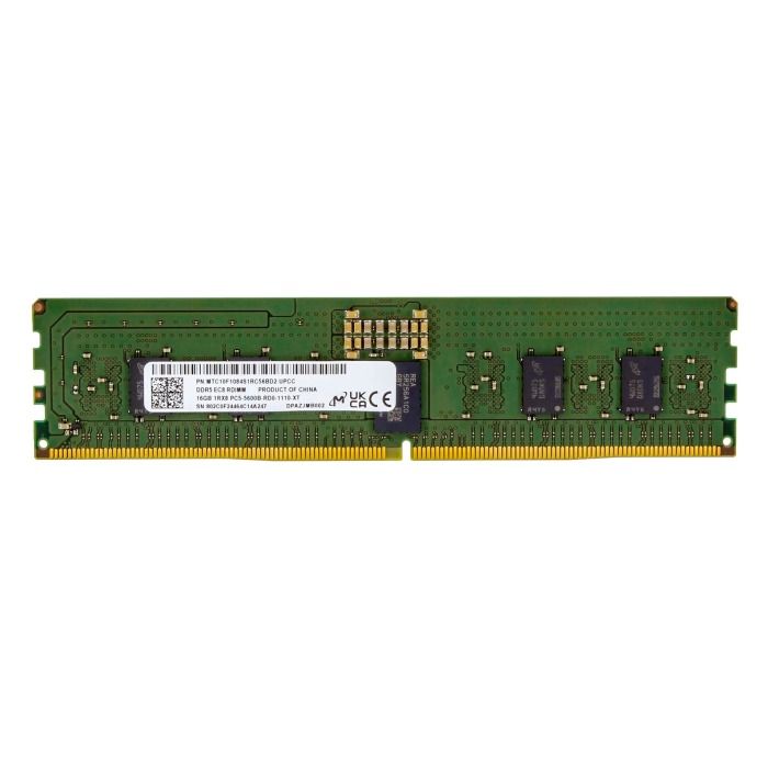 Pamięć RAM Micron 16GB 1Rx8 PC5-44800 DDR5 5600MHz RDIMM ECC MTC10F1084S1RC56BD2