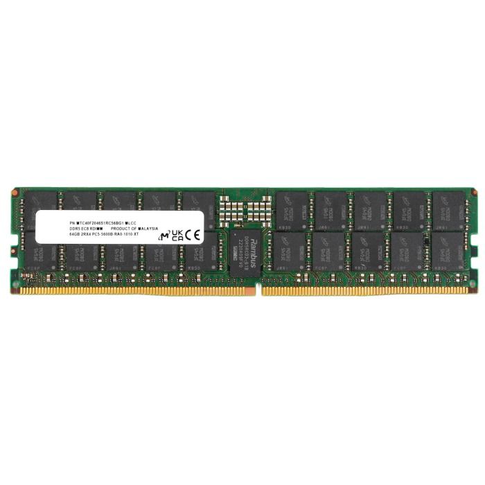 Pamięć RAM Micron 64GB 2Rx4 PC5-44800 DDR5 5600MHz RDIMM ECC MTC40F2046S1RC56BG1