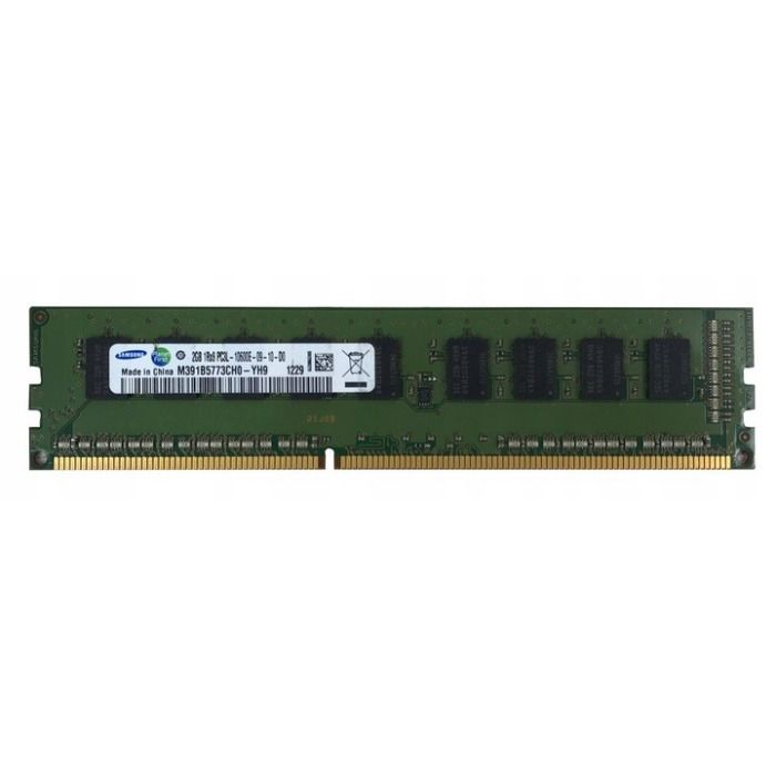 Pamięć RAM Samsung 2GB 1Rx8 PC3L-10600E DDR3 UDIMM 1333MHz M391B5773CH0-YH9