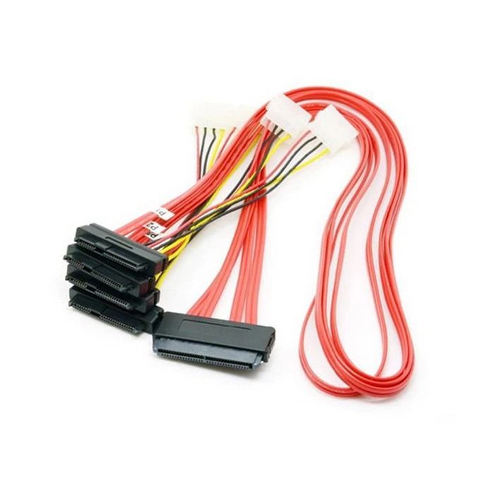 SAS cable SFF-8484 to 4xSFF-8482 31.5" 8484-8482