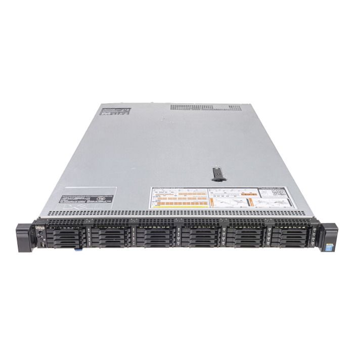 Server Dell PowerEdge R630 24x1.8" with 2xE5-2623 v3, 32GB RAM, H730, 2x 200GB SSD SATA 1.8", 4x1GbE, 2xPSU, Rails, iDRAC 8 Enterprise