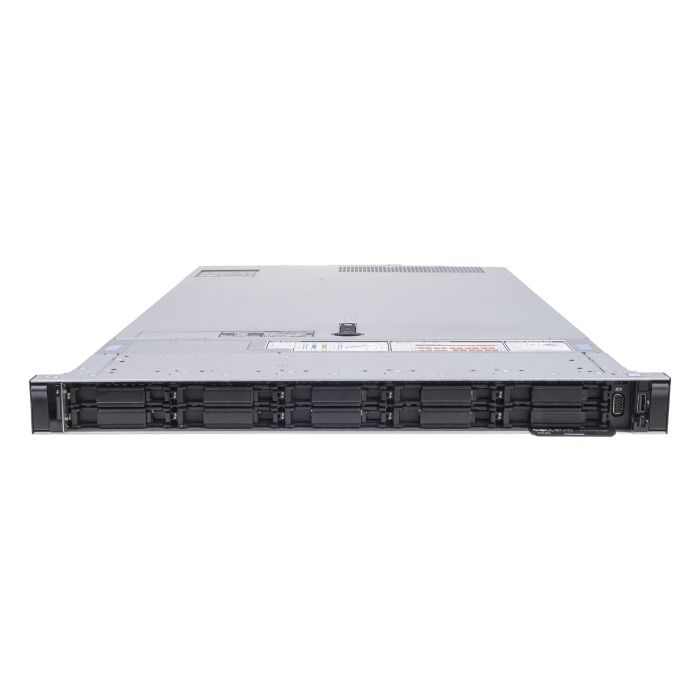 Server Dell PowerEdge R640 10x2.5" with 2x Gold 6132, 32GB RAM, H330, 2x 480GB SSD SATA 2.5", 2x1GbE RJ45 2x10GbE SFP+, 2x PSU, rails, iDRAC 9