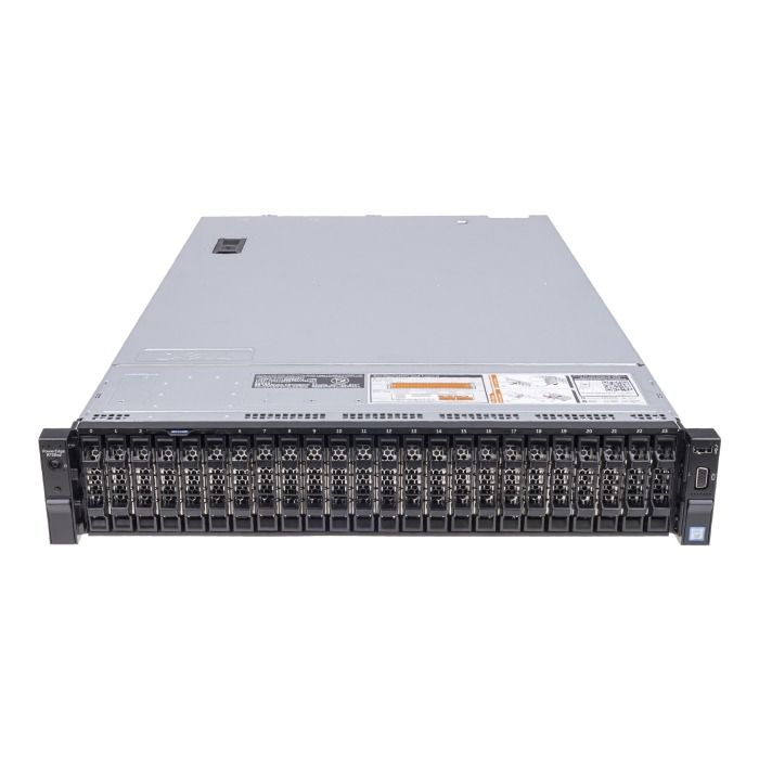 Server Dell PowerEdge R730xd 24x2.5" with 2x E5-2660 v3, 32GB RAM, H730, 2x480GB SSD SATA 2.5", 4x1GbE, 2xPSU, Rails, iDRAC 8 Enterprise
