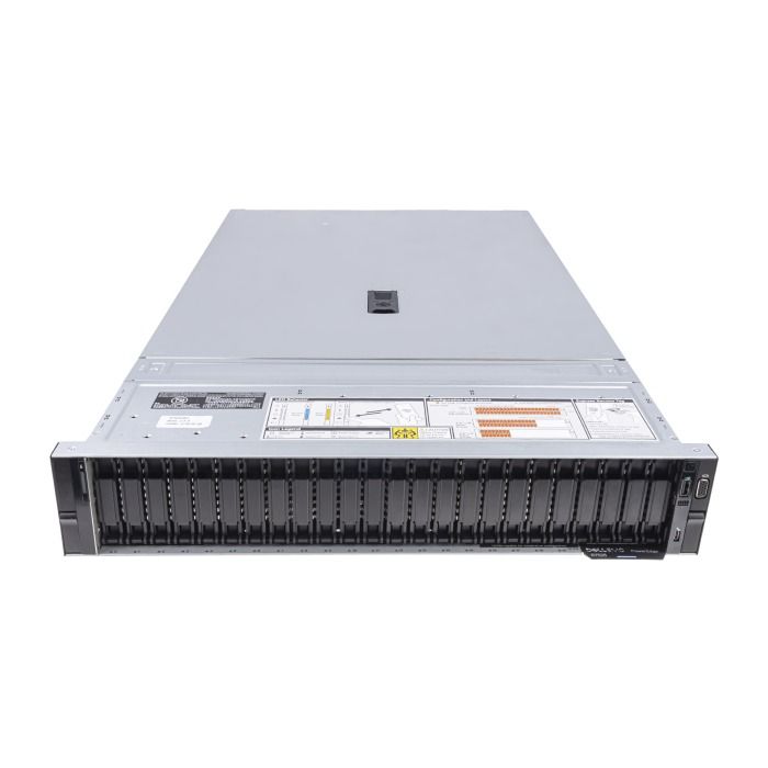 Server Dell PowerEdge R7525 24x2.5" (24xNVMe) with 2x AMD EPYC 7702, 32GB RAM, 2x 960GB SSD PCIe 3.0 NVMe 2.5", 2x1GbE RJ45, 2x PSU, rails, iDRAC 9