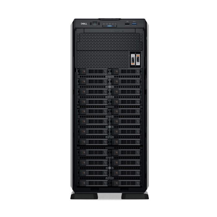 Server Dell PowerEdge T550 24x2.5" with 2x Gold 6346, 128GB RAM, H755, BOSS-S1 with 2x Dell 480GB SSD SATA 6G M.2 2280 RI, 4x 3.84TB SAS SSD 12G MU 2.5", 4x10GbE SFP+, 2x PSU, iDRAC 9
