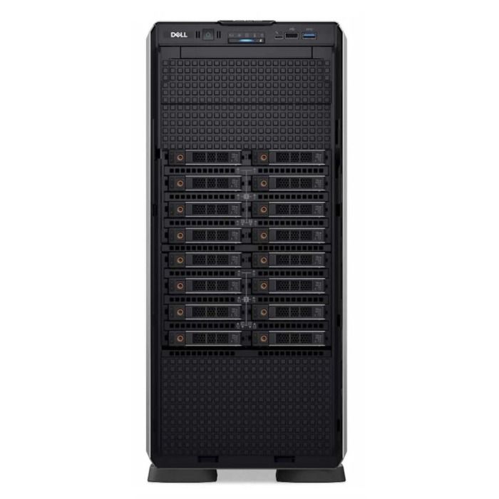 Server Dell PowerEdge T550 8x3.5" with 2x Gold 6346, 128GB RAM, H755, BOSS-S1 with 2x Dell 480GB SSD SATA 6G M.2 2280 RI, 4x 3.84TB SAS SSD 12G MU 2.5", 4x10GbE SFP+, 2x PSU, iDRAC 9