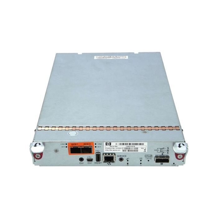 Storage array controller HPE StorageWorks P2000 G3 2GB 2x10GbE SFP+ 1x SFF-8088 6Gb SATA 582935-001
