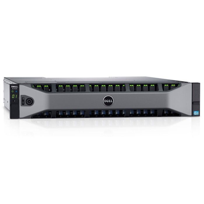 Storage Array Dell SC4020 24x2.5" with 2x Controller FC 8GB, 7x1.92TB SSD SAS, 2xPSU, Rails