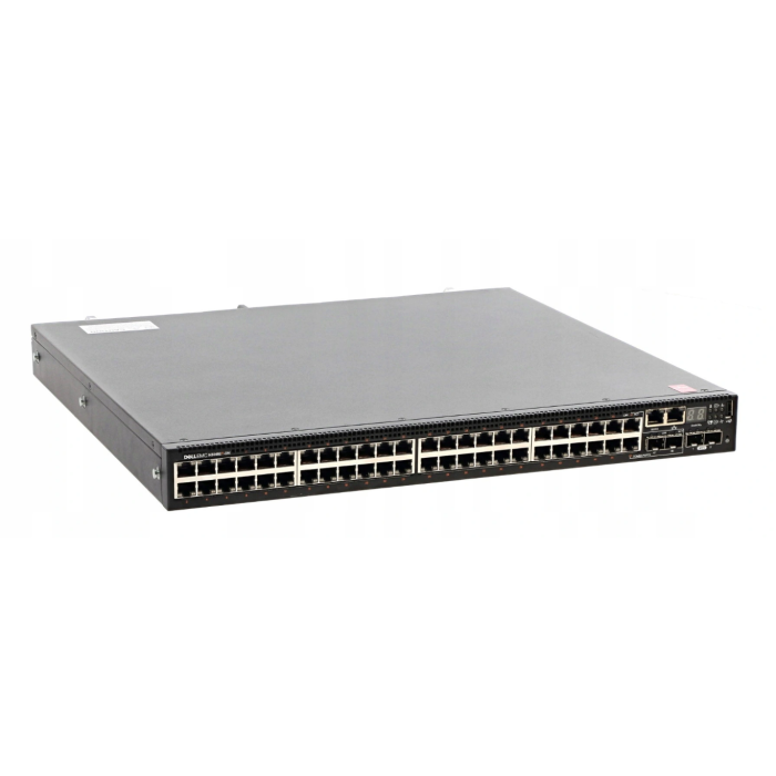 Switch Dell Networking N3048EP-ON 48x1GbE PoE+ 2x10GbE SFP+ F2R Normal Flow, 2xPSU, 1xFan