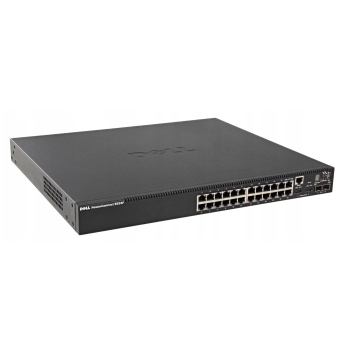 Switch Dell PowerConnect 5524P 2x10GbE SFP+ 24x1GbE PoE 