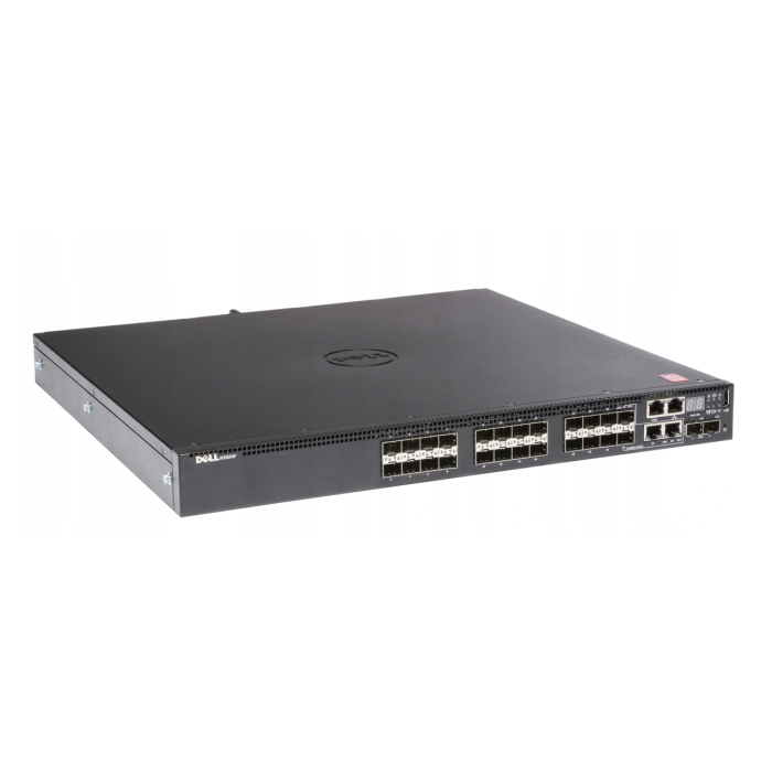 Switch Dell PowerConnect N3024F 2x1GbE 24x1GbE SFP 2x10GbE SFP+ F2R Normal Flow, 2x PSU, 1x Fan