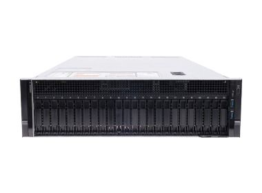 Server Dell R940 24x2.5" with 4x Gold 5120, 64GB RAM, H730P, 2x 960GB SSD SATA 2.5", 4x1GbE, 2xPSU, Rails, iDRAC 9 Enterprise